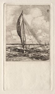 Swift Sailing Proa, Archipelag Mulgrave, Oceania autorstwa Charles Meryon