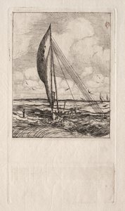 Swift Sailing Proa, Archipelag Mulgrave, Oceania, 1866. autorstwa Charles Meryon