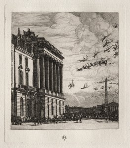 Admiralicja, Paryż, 1865. autorstwa Charles Meryon