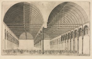 Przedpokój Pałacu Sprawiedliwości, Paryż, 1855. autorstwa Charles Meryon