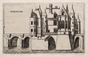 Zamek Chenonceau autorstwa Charles Meryon