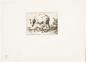 Owca z dwoma owcami autorstwa Charles Meryon