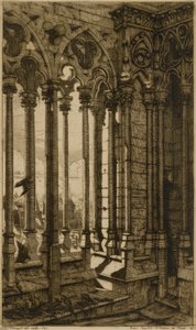 Galeria, Notre Dame de Paris autorstwa Charles Meryon