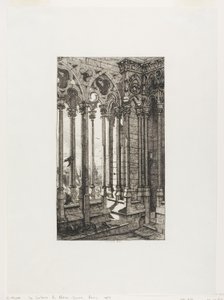 Galeria Notre-Dame, Paryż autorstwa Charles Meryon