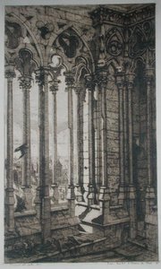 Galeria Notre-Dame, Paryż autorstwa Charles Meryon