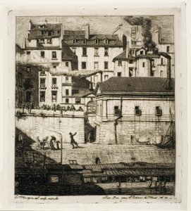 Kostnica, Paryż autorstwa Charles Meryon