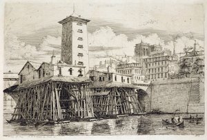 Pompa, Notre Dame autorstwa Charles Meryon