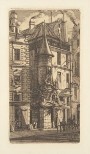 Wieża, Rue de la Tixeranderie autorstwa Charles Meryon