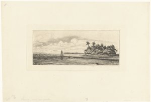 Rybacy na Wyspach Wallis na Oceanie Spokojnym Oceanie: Ilots a Uvea (Valais) peche aux palmes autorstwa Charles Meryon