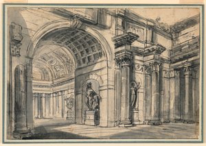 Fantazja architektoniczna: Wnętrze pałacu