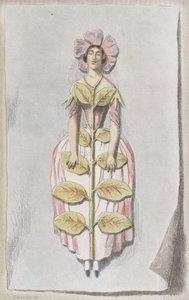 Suszony barwinek, z Les Fleurs Animées, 1847., 1847.