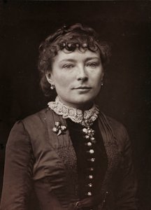 Album Artistique et Biographique, 5 rok, Salon 1885; portret francuskiej malarki Virginie Elodie Marie Thérèse Demont-Breton (1859-1935).