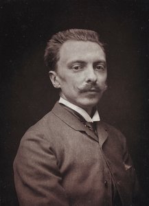 Album Artistique et Biographique, 5 rok, Salon 1885; portret francuskiego malarza Alfreda Paula Marie de Richemont (1857-1911).