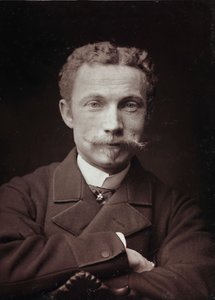Album Artistique et Biographique, 5 rok, Salon 1885; portret malarza Raoula de Pibraca (1852-1937).