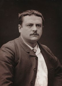 Album Artistique et Biographique, 6 rok, Salon 1885; portret francuskiego malarza Royera Lionela (1852-1926).