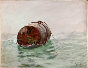 Boja (kolorystyka i akwarela na papierze) autorstwa Charles Napier Hemy