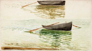 Pontony (kolor nadwozia i akwarela na papierze) autorstwa Charles Napier Hemy