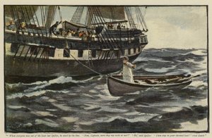 Ilustracja do Rehabilitacji Vigii, Morley Roberts autorstwa Charles Napier Hemy