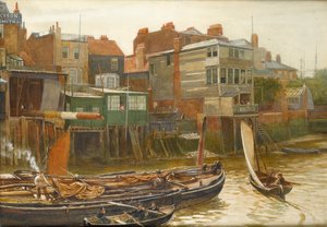 Tamiza w Cold Harbour, Blackwall, 1896 (wc na papierze)