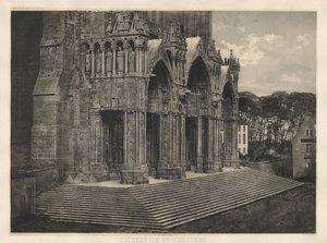 Katedra w Chartres. Portyk Południowy. autorstwa Charles Nègre
