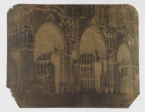 Portal od strony południowej katedry w Chartres autorstwa Charles Nègre