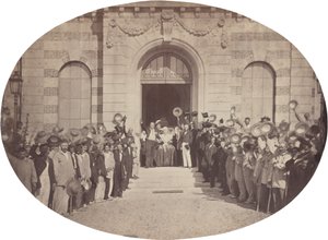 Cesarski Azyl w Vincennes: 15 sierpnia, Pozdrowienie dla cesarza autorstwa Charles Nègre