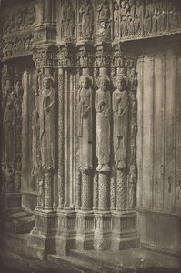Katedra w Chartres. Prawe drzwi portalu królewskiego, West Side, XII wiek, przed lipcem 1857.