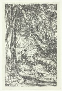 Le Bucheron, prawdopodobnie 1857, wydrukowany w 1982 roku. autorstwa Charles Nègre