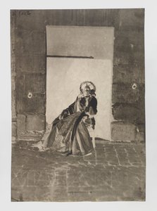 Portret nieznanej siedzącej kobiety autorstwa Charles Nègre