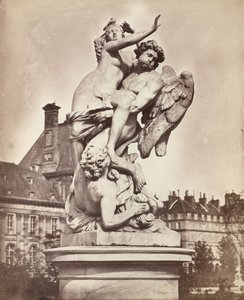 Statua Tuileries: G. Marsy i A. Flamen: Boreas porywający Orythia autorstwa Charles Nègre
