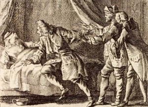 La Mandragore autorstwa Charles Nicolas Cochin