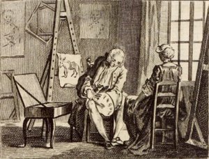 Le Bât autorstwa Charles Nicolas Cochin