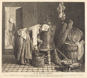 Fontanna autorstwa Charles Nicolas Cochin I after Jean Siméon Chardin