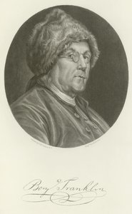 Benjamin Franklin autorstwa Charles Nicolas II Cochin