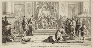 Ślub Galli Placydii i Ataulfa, króla Wizygotów, Narbonne, 414 (rycina)