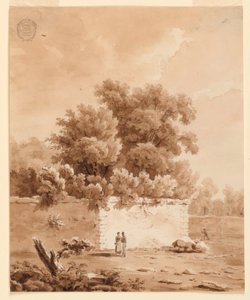 W wiejskim miejscu autorstwa Charles Nicolas Ransonnette