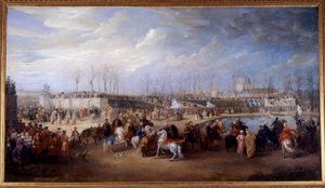 Przyjęcie tureckiego ambasadora Mehemeta Effendi u wielkiego sułtana Achmeta przez króla Ludwika XV w dniu 21 marca 1721 r. w Tuileries Peinture de Charles Parrocel autorstwa Charles Parrocel