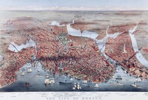 Miasto Boston, wyd. 1873 autorstwa Charles Parsons