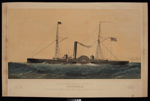 United States Gunboat Osceola... autorstwa Charles Parsons