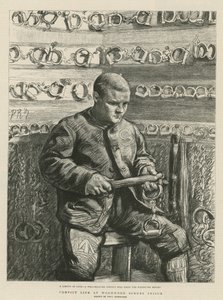 Skazaniec życie w Więzieniu Wormwood Scrubs (grawerowanie) autorstwa Charles Paul Renouard