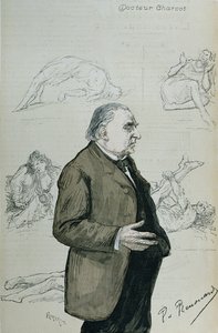 Doktor Jean Martin Charcot (1825-93) i histerycy, z „La Revue Illustree”, sierpień 1887 autorstwa Charles Paul Renouard