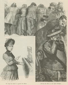 Słuchanie muzyki w Operze Comique autorstwa Charles Paul Renouard