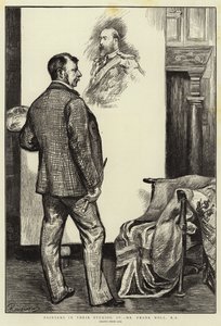 Malarze w swoich pracowniach, IV, Pan Frank Holl, RA