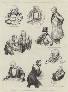 Debata na temat zasad panujących w Izbie Gmin autorstwa Charles Paul Renouard
