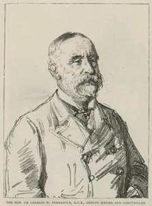 Szanowny Sir Charles W Freemantle, KCB, Zastępca Mistrza i Kontroler Mennicy Królewskiej autorstwa Charles Paul Renouard