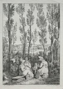 Piknik. autorstwa Charles Philibert Lasteyrie du Saillant