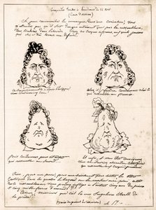 Krokodyle wykonane na rozprawie 14 listopada - rysunek Ludwik Filip w gruszy autorstwa Karola Filipona (1800-1862) - 1832 - (Ludwik Filip stopniowo zamienia się w gruszkę)