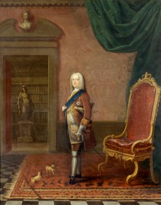 Jerzy II w Bibliotece Pałacu św. Jakuba ok. 1738 r. (olej na płótnie)