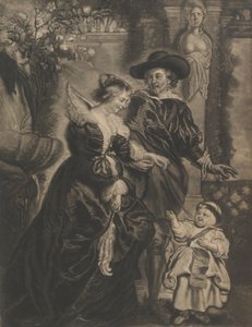 Rubens, jego żona Helena Fourment, i ich dziecko, ok. 15 lat. 1770.