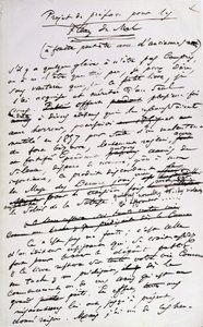 Projekty przedmowy do II edycji „les Fleurs du Mal” (pióro i tusz na papierze) autorstwa Charles Pierre Baudelaire